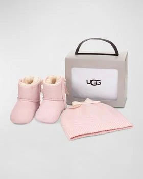 UGG | Girl's Jesse Bow II Suede Boots w/ Beanie Hat, Kids/Baby 5.6折
