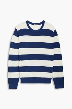 Sandro | Johnny ribbed striped wool-blend sweater商品图片,4.4折