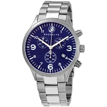 Brooklyn Watch Co. | Bedford Brownstone II Quartz Blue Dial Mens Watch 308-BLU-2商品图片,2.8折