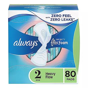 商品Always | 日用液体卫生巾，2号大小，80片,商家Sam's Club,价格¥115图片