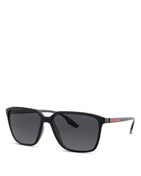 推荐Men's Rectangle Polarized Sunglasses, 58mm商品