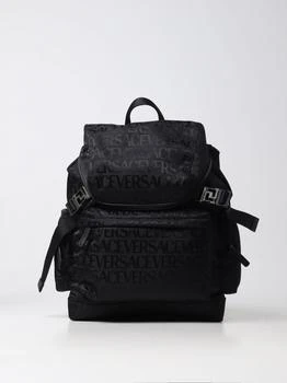 推荐Versace Allover backpack in nylon with jacquard logo pattern商品