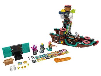 商品LEGO VIDIYO Punk Pirate Ship 43114 Building Kit Toy; Inspire Kids to Direct and Star in Their Own Music Videos; New 2021 (615 Pieces)图片