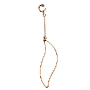 dior耳环, [二手商品] Dior | Dior Gold Tone Single Long Drop Earring商品图片 5.5折