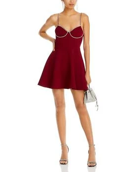 AQUA | Crystal Trim Mini Dress - 100% Exclusive,商家Bloomingdale's,价格¥191