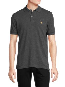 布克兄弟 polo, Brooks Brothers | Slim Fit Heathered Logo Polo商品图片 5折