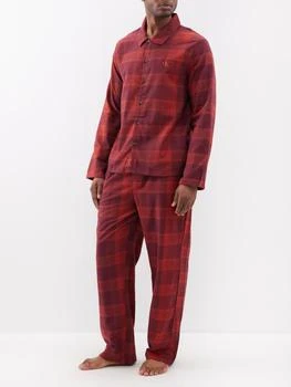 Calvin Klein | Embroidered-logo check cotton pyjamas 5.9折