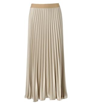 Weekend Max Mara | Weekend Max Mara Max Mara Weekend Gavino Champagne Pleated Skirt商品图片,