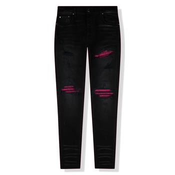 amiri牛仔裤, [二手商品] AMIRI | Amiri MX1 Pink Patch Black Jeans商品图片 