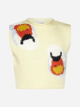 JW Anderson | Swan wool cropped tank top商品图片,