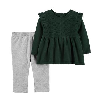 Carter's | Baby Girls Top Fleece and Pants, 2 Piece Set商品图片,5折