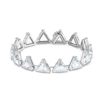 Swarovski | Silver-Tone Triangle-Crystal Flex Bracelet商品图片,7折