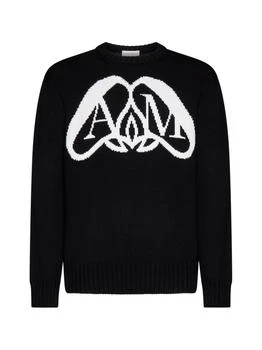 Alexander McQueen | Alexander McQueen Logo Printed Crewneck Sweatshirt 7.1折