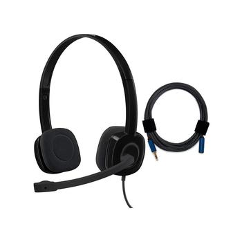 商品Logitech | H151 Analog Stereo Headset With Boom Microphone And Adapter Cable,商家Macy's,价格¥181图片