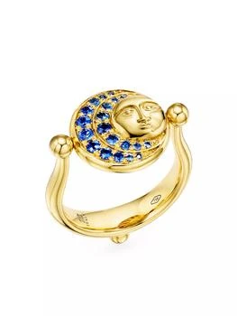 Temple St. Clair | Celestial Eclipse 18K Yellow Gold, Sapphire &amp; Ruby Swivel Ring,商家Saks Fifth Avenue,价格¥55214