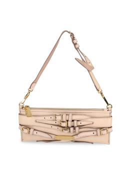 burberry包, Burberry | Burberry Pochette Belted Shoulder Bag In Beige Leather商品图片 