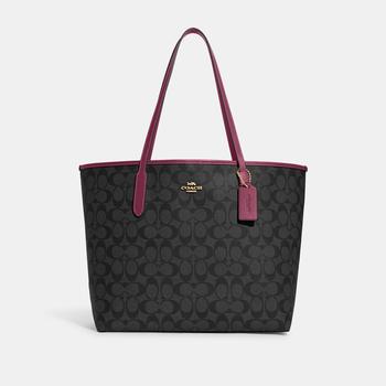 Coach Outlet City Tote In Signature Canvas product img