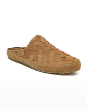 vince鞋图片, Vince | Men's Alonzo 2 Woven Suede Slippers商品图片 满$400减$100, 满减