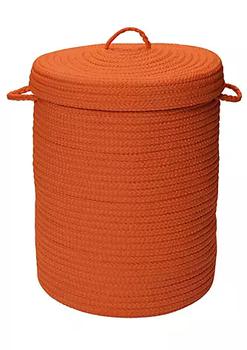商品Colonial Mills | 30" Orange Handmade Braided Hamper With Lid,商家Belk,价格¥1230图片