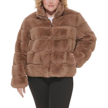 推荐Women's Plus Size Faux-Fur Coat商品