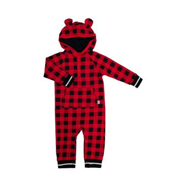 商品Snugabye | Baby Boys Buffalo Plaid Hooded Jumpsuit,商家Macy's,价格¥180图片