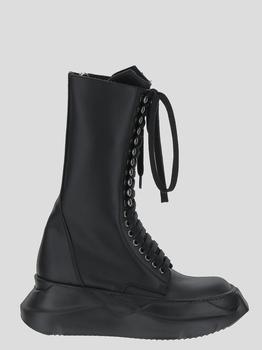 Rick Owens | Rick Owens DRKSHDW Lace-Up Round Toe Ankle Boots商品图片,5.2折, 独家减免邮费