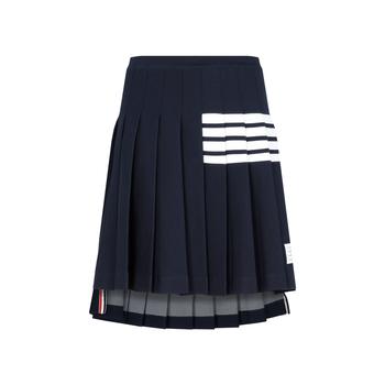 thom browne裤, Thom Browne | THOM BROWNE  KNEE LENGTH PLEATED SKIRT商品图片 7.6折