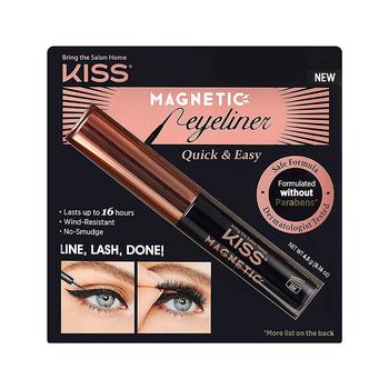 商品Kiss Magnetic Eyeliner Line Lash Done, Black, 0.16 Oz图片