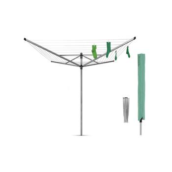 商品Brabantia | Rotary Lift-O-Matic Clothesline - 197', 60 Meter with Metal Ground Spike and Protective Cover Set,商家Macy's,价格¥2013图片