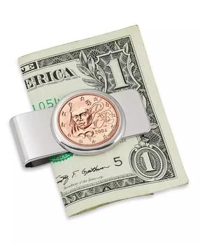 American Coin Treasures | Men's French Marianne Five Cent Euro Coin Money Clip,商家Macy's,价格¥103