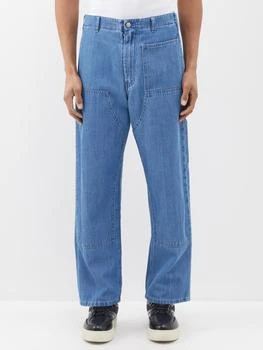 推荐Panelled straight-leg jeans商品