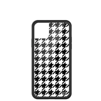wildflower | Women's Houndstooth Iphone 11 Pro Max Case In Black/white,商家Premium Outlets,价格¥266