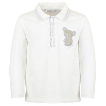Patachou | White & Blue Koala Motif Polo Shirt & Check Shorts Set商品图片,额外7.5折, 额外七五折