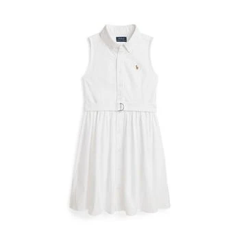 Ralph Lauren | Big Girls Belted Cotton Oxford Shirtdress,商家Macy's,价格¥544