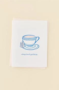 Dahlia Press | Dahlia Press Spill The Tea Greeting Card,商家Urban Outfitters,价格¥48