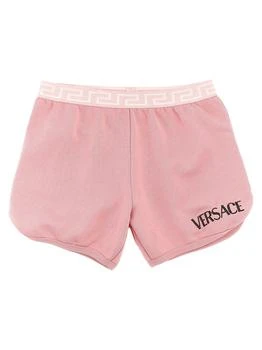 Versace | Versace Kids Rhinestone Logo Shorts,商家Baltini,价格¥1105