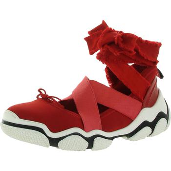 RED Valentino | Red Valentino Womens Ankle Wrap Slip On Casual and Fashion Sneakers商品图片,3折×额外8.5折, 独家减免邮费, 额外八五折