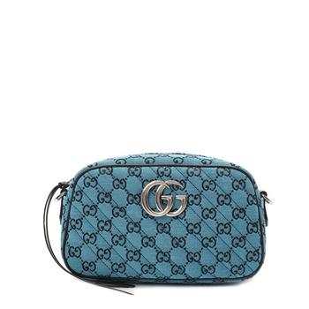 推荐GG Marmont Quilted Crossbody Bag in Blue商品