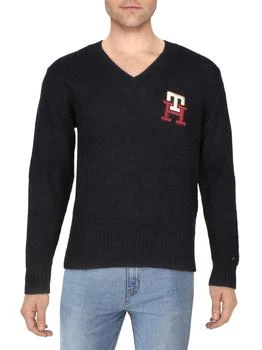 Tommy Hilfiger | Mens Logo V Neck V-Neck Sweater 2.6折