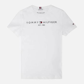 推荐Tommy Hilfiger Kids' Essential Short Sleeve T-Shirt - White商品
