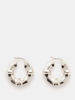 amina muaddi是什么牌子, Amina Muaddi | Small Bamboo hoop earrings商品图片 