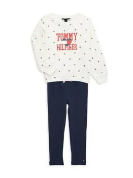 Tommy Hilfiger | Little Girl’s 2-PIece Floral Logo Sweatshirt & Leggings Set 5.4折
