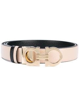 女装菲拉格慕腰带, Salvatore Ferragamo | Salvatore Ferragamo Women's Beige Leather Belt商品图片 