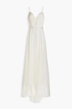 CATHERINE DEANE | Skyla embellished tulle-paneled satin bridal gown,商家THE OUTNET US,价格¥1804