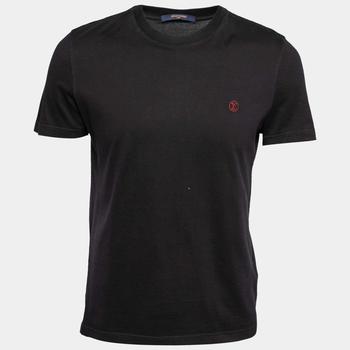 路易威登, [二手商品] Louis Vuitton | Louis Vuitton Black Cotton Logo Embroidered Short Sleeve T-Shirt S商品图片 6.4折, 满1件减$100, 满减