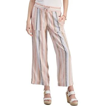 Tommy Hilfiger | Women's Striped Straight Pull-On Pants 