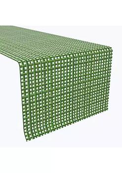 商品Fabric Textile Products, Inc. | Table Runner, 100% Polyester, 12x72", Bamboo Green Grid Fence,商家Belk,价格¥152图片