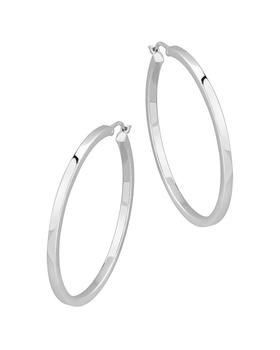 商品Bloomingdale's | Square Tube Hoop Earrings in 14K White Gold - 100% Exclusive,商家Bloomingdale's,价格¥5084图片