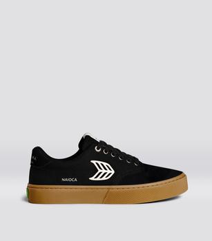商品Cariuma | NAIOCA PRO Gum Black Suede and Canvas Ivory Logo Sneaker Men,商家CARIUMA,价格¥634图片