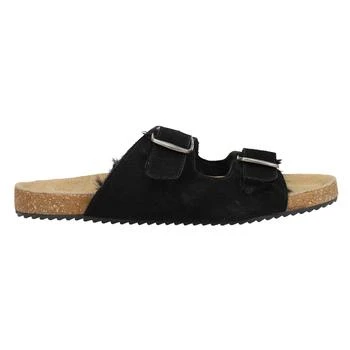 COCONUTS by Matisse | Victory Buckle Shearling Slide Sandals,商家SHOEBACCA,价格¥75